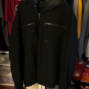 Sean John Black Hooded Jacket